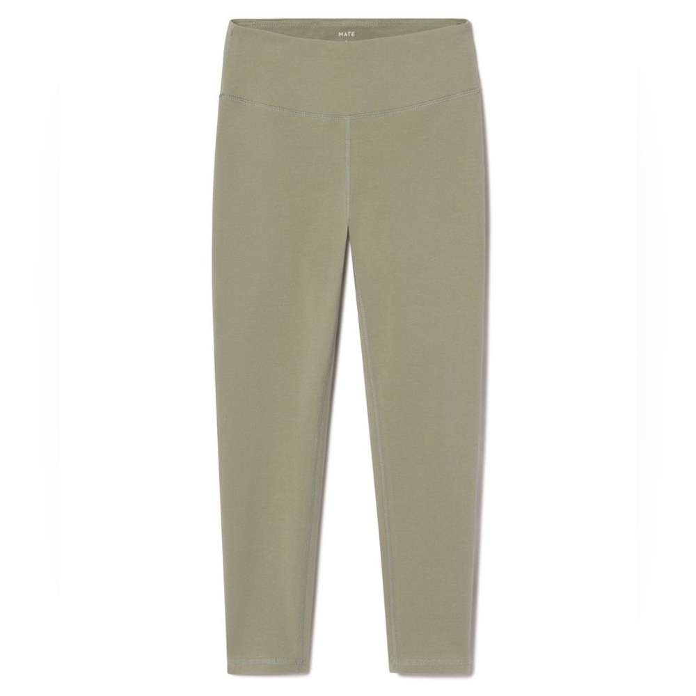 Mate the Label Organic Stretch Midi Legging in Sage